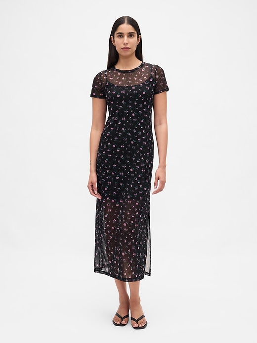 Image number 1 showing, Mesh Maxi Dress