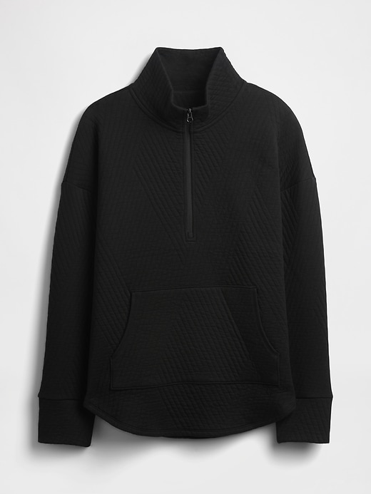 Image number 4 showing, GapFit Quilted Jacquard Half-Zip Pullover
