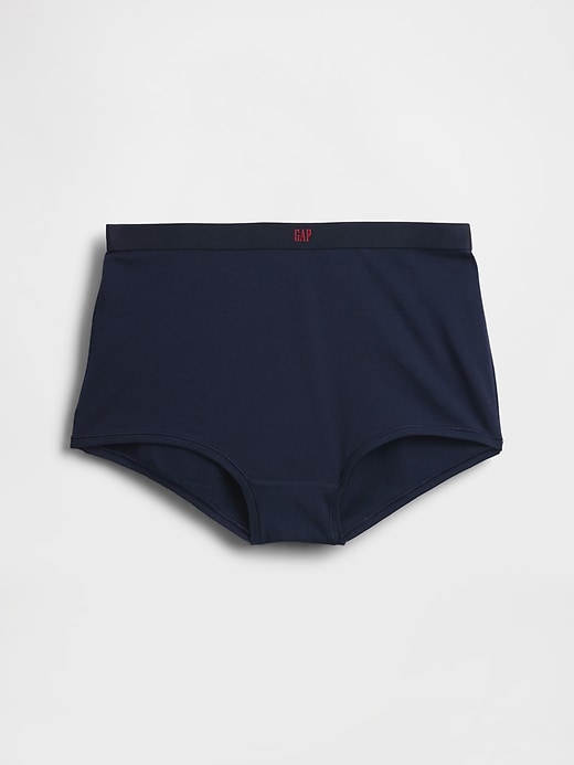 Image number 4 showing, Organic Stretch Cotton High Rise Shorty