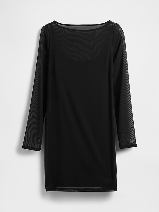 Image number 5 showing, Mesh Boatneck Mini Dress