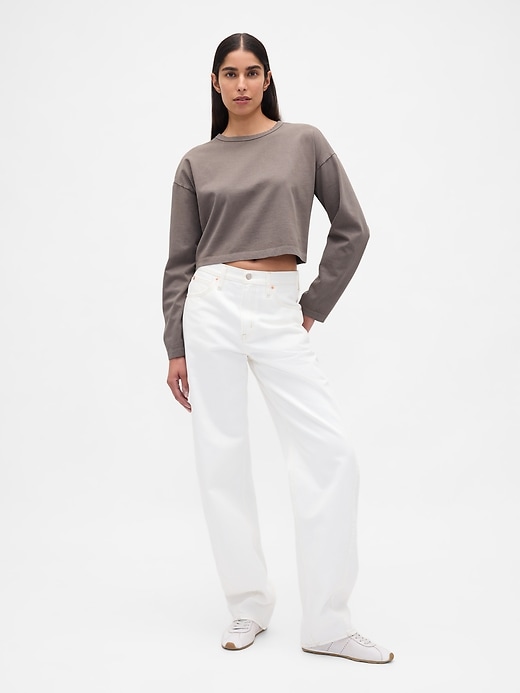 Image number 2 showing, Heavyweight Crop T-Shirt