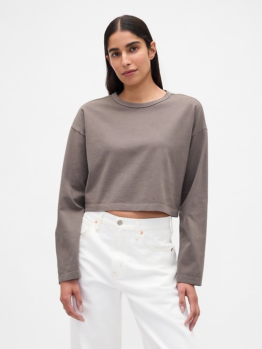 Image number 1 showing, Heavyweight Crop T-Shirt