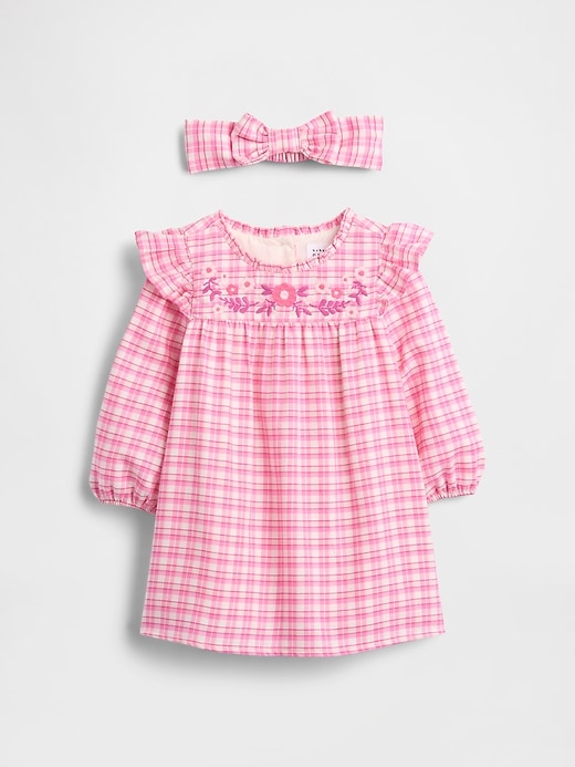 Image number 1 showing, Baby Gingham Dress Set