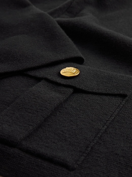 Image number 4 showing, Cotton-Blend Pocket Cardigan Sweater