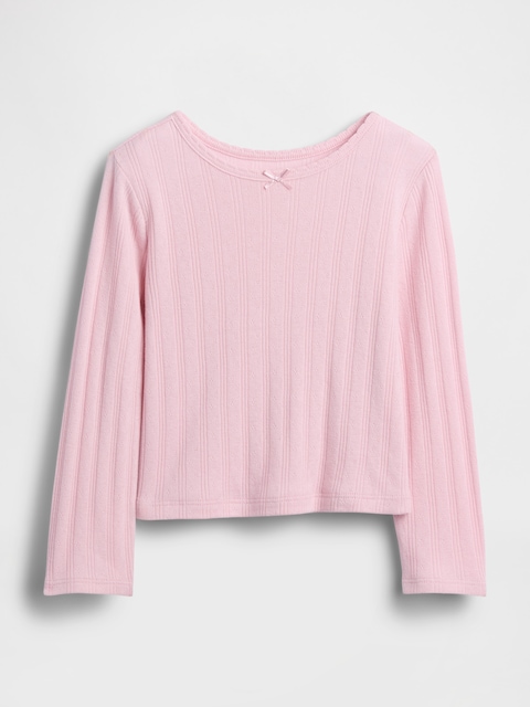 T-SHIRT EN TRICOT POINTELLE POUR BÉBÉ ET TOUT-PETIT