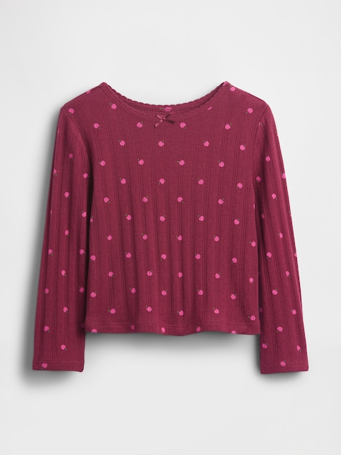 T-SHIRT EN TRICOT POINTELLE POUR BÉBÉ ET TOUT-PETIT