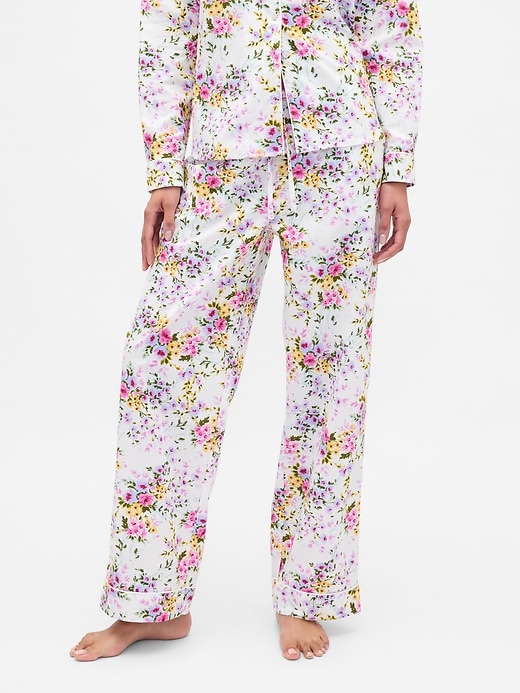 L'image numéro 2 présente Pantalon de pyjama en popeline