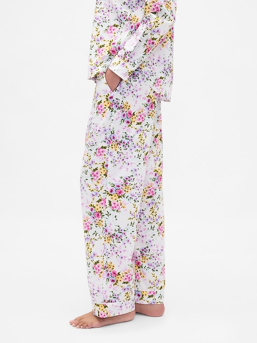 L'image numéro 3 présente Pantalon de pyjama en popeline