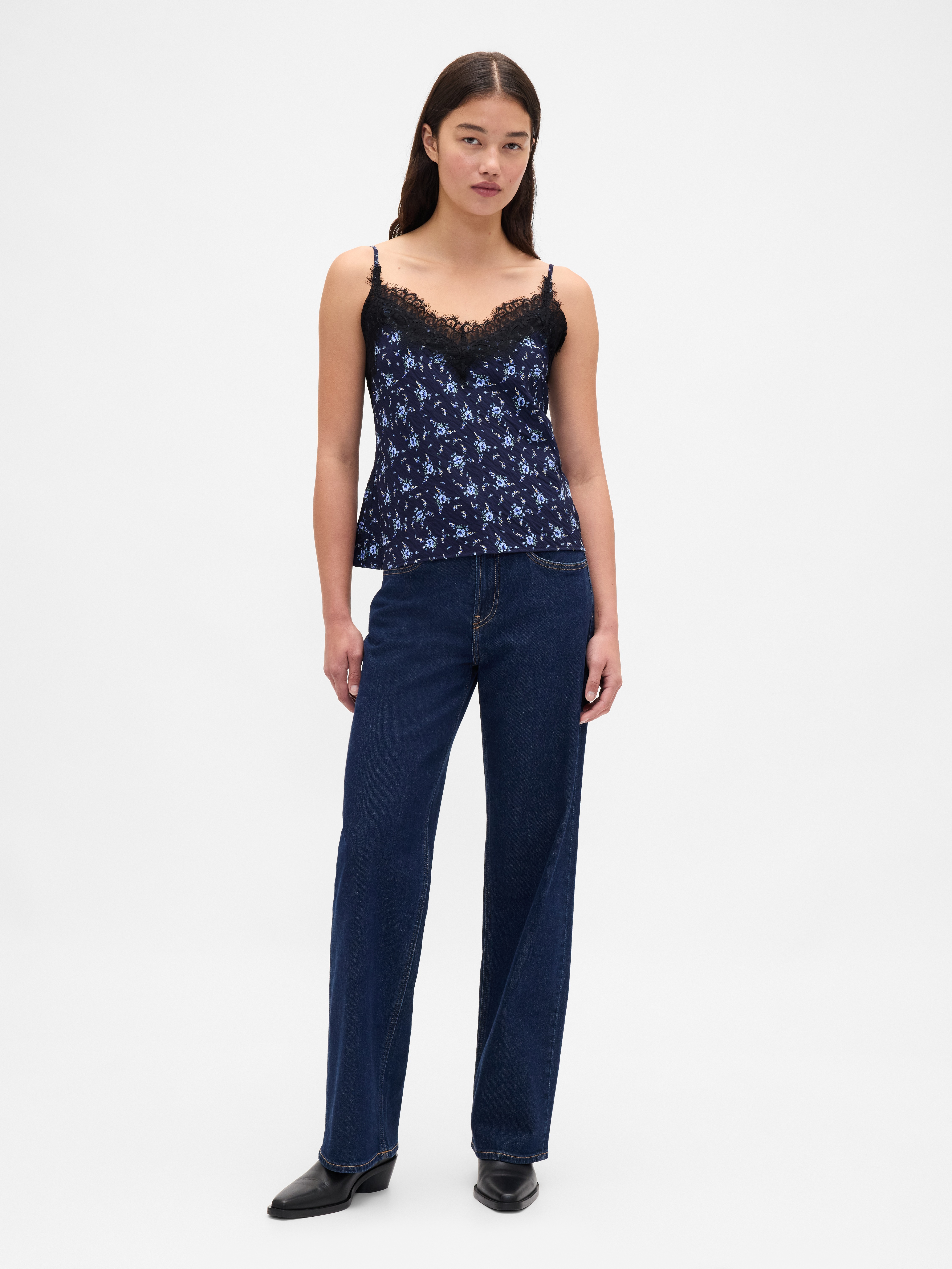 Lace-Trim Cami | Gap