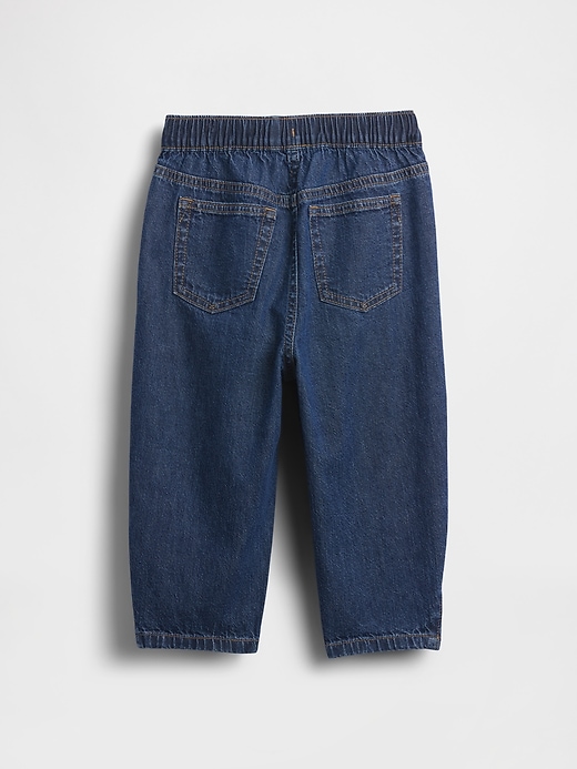 Image number 4 showing, Baby & Toddler Pull-On Barrel Jeans