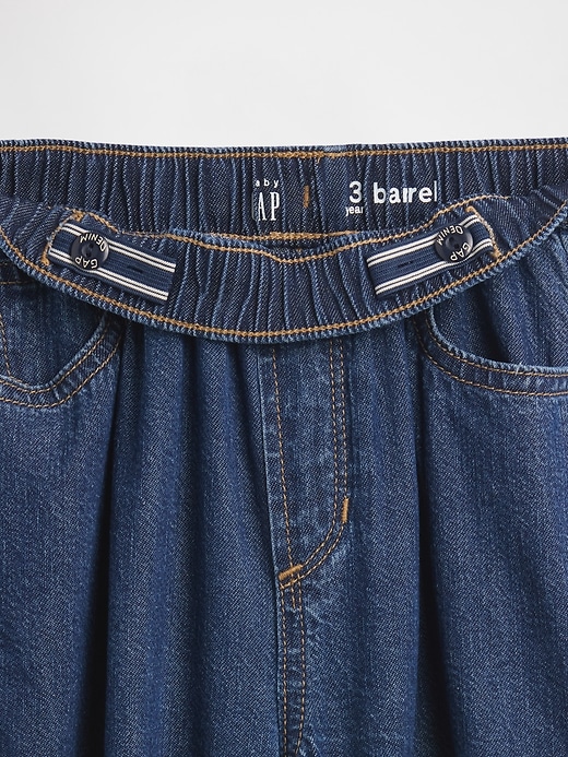 Image number 5 showing, Baby & Toddler Pull-On Barrel Jeans