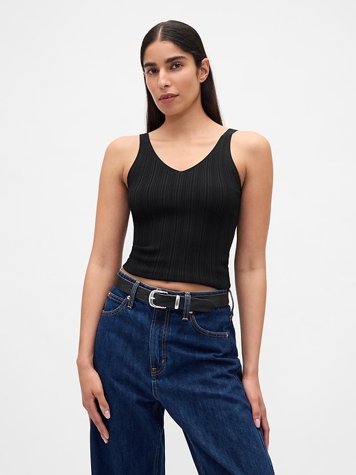 Image number 1 showing, Rib Sweater Tank Top
