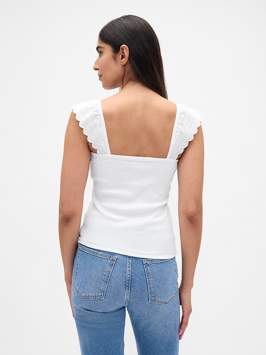 Image number 3 showing, Modern Rib Flutter Tank Top