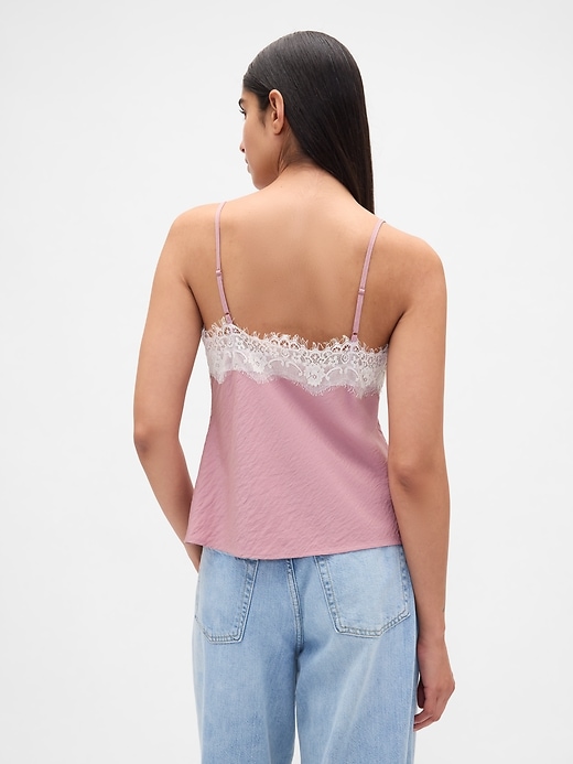 Image number 3 showing, Lace-Trim Cami