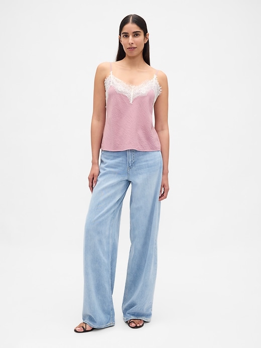 Image number 2 showing, Lace-Trim Cami