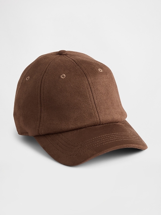 Image number 1 showing, Vegan Suede Baseball Hat