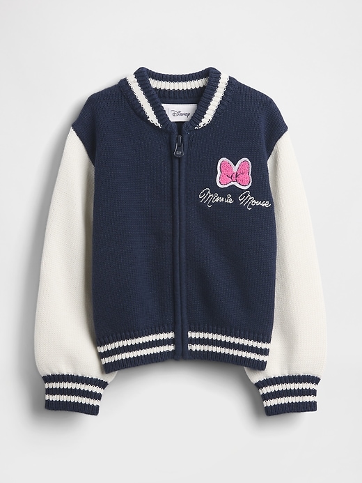 Image number 1 showing, Gap × Disney Baby & Toddler Minnie Mouse Varsity Sweater 