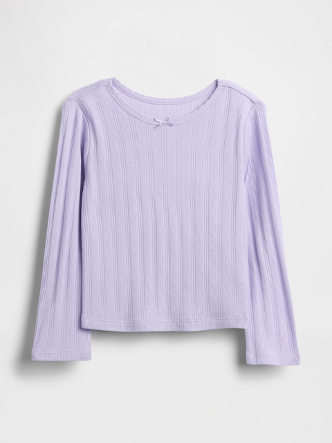 T-SHIRT EN TRICOT POINTELLE POUR BÉBÉ ET TOUT-PETIT