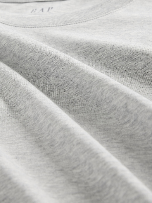 Image number 4 showing, Supima® Cotton Oversized Crop T-Shirt