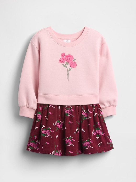 Image number 2 showing, Baby & Toddler VintageSoft Sweatshirt Dress