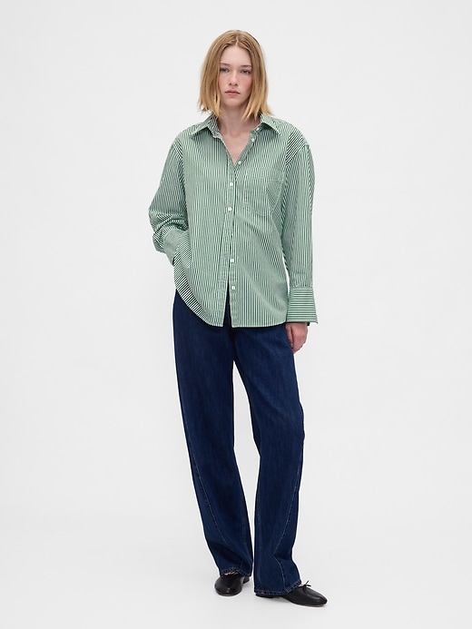 Image number 2 showing, Organic Cotton Poplin Big Shirt