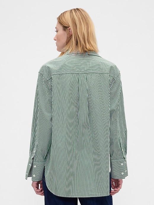 Image number 3 showing, Organic Cotton Poplin Big Shirt