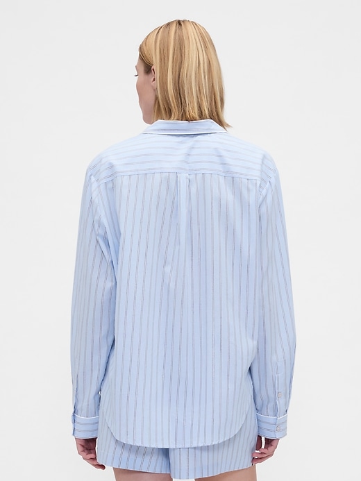 Image number 3 showing, Poplin PJ Shirt