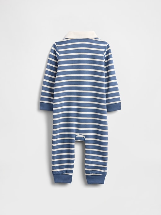 Image number 2 showing, Baby VintageSoft Varsity Bear Logo One-Piece