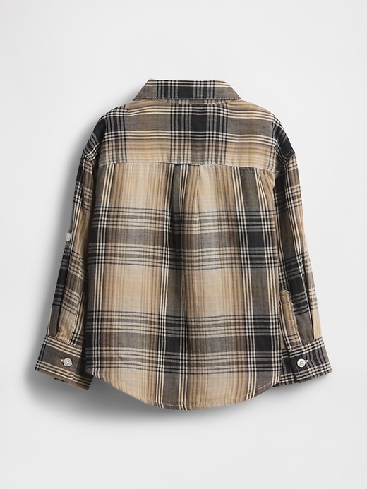 Image number 2 showing, Baby & Toddler Double-Weave Plaid Shirt