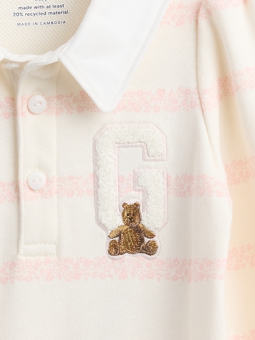 Image number 3 showing, Baby VintageSoft Varsity Bear Logo One-Piece