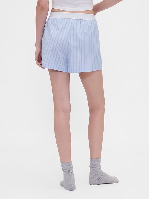 Image number 4 showing, Poplin Logo PJ Boxer Shorts