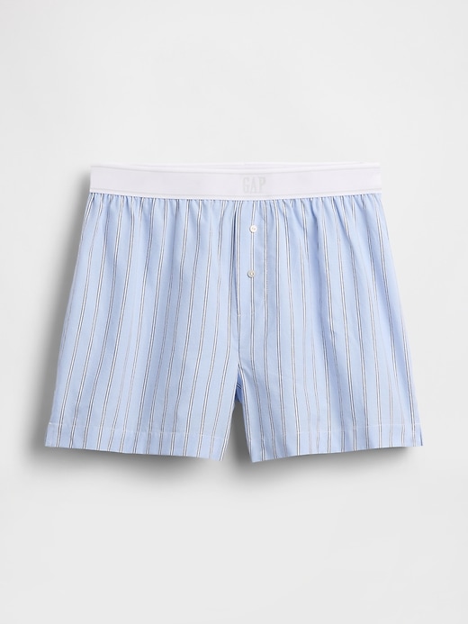 Image number 6 showing, Poplin Logo PJ Boxer Shorts