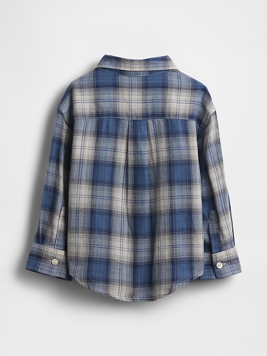 Image number 2 showing, Baby & Toddler Double-Weave Plaid Shirt
