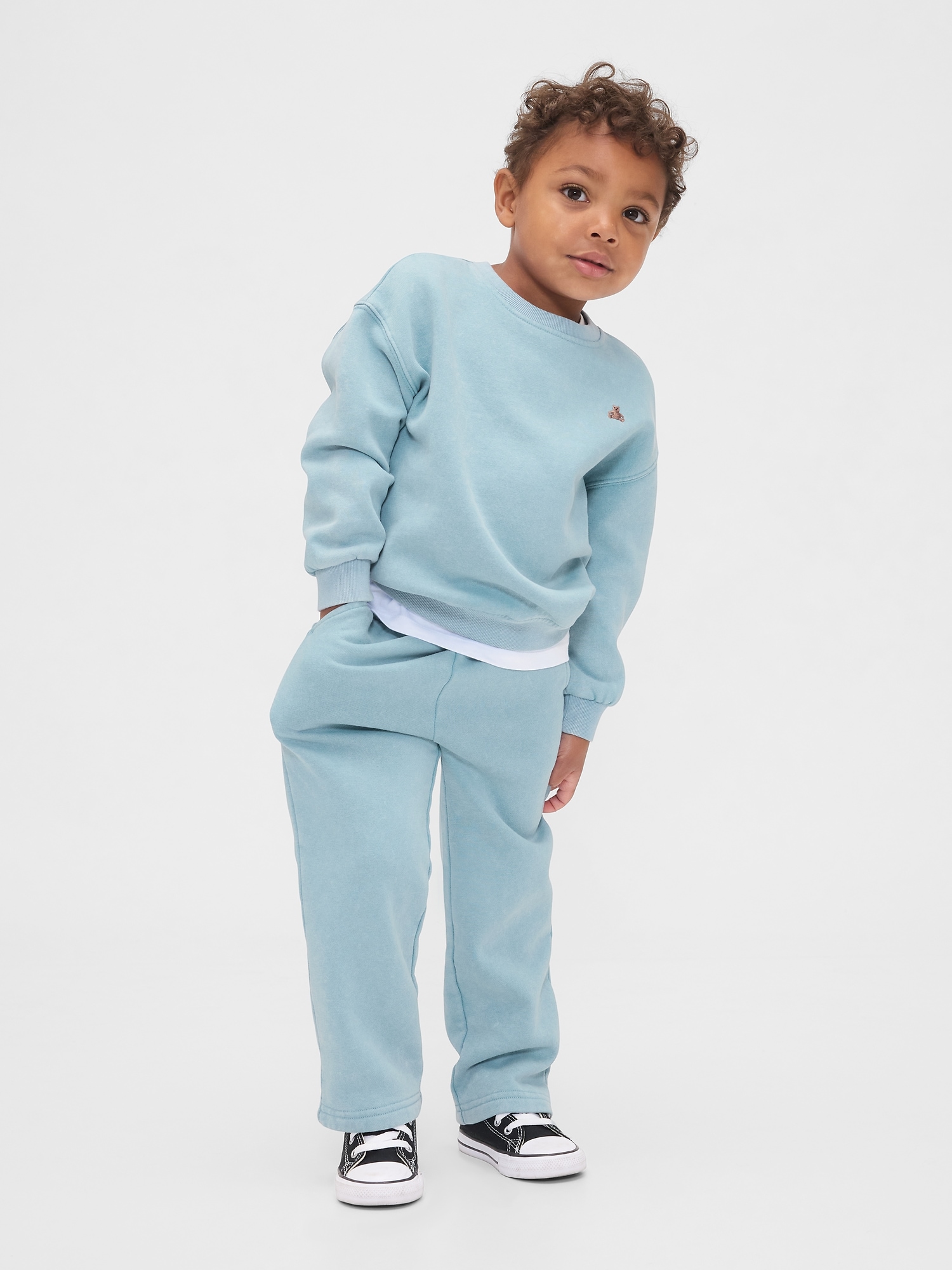 Baby & Toddler VintageSoft Washed Sweat Set - Blue Stone