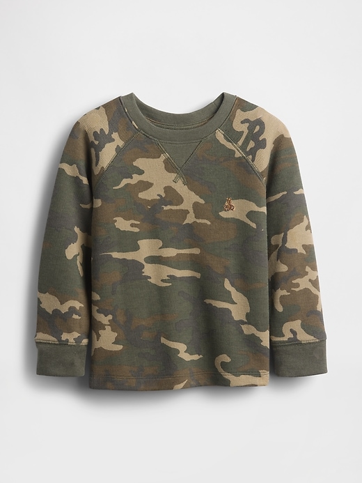 Image number 1 showing, Baby & Toddler Textured Crewneck