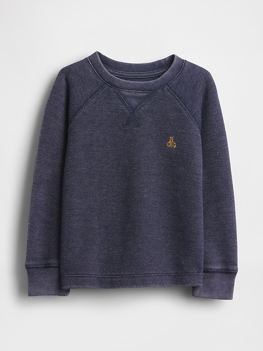 Image number 1 showing, Baby & Toddler Textured Crewneck