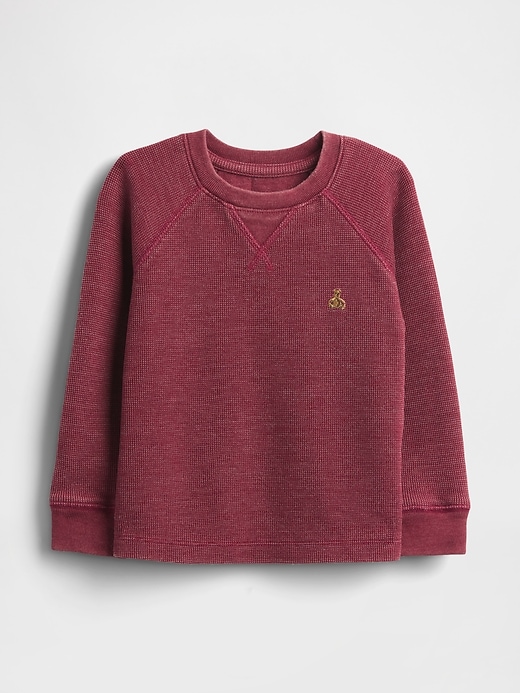 Image number 1 showing, Baby & Toddler Textured Crewneck