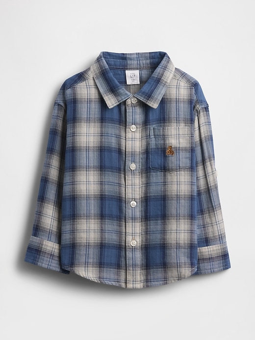 Image number 1 showing, Baby & Toddler Double-Weave Plaid Shirt