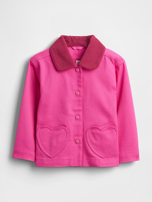 Image number 1 showing, Baby & Toddler Heart Pocket Jacket