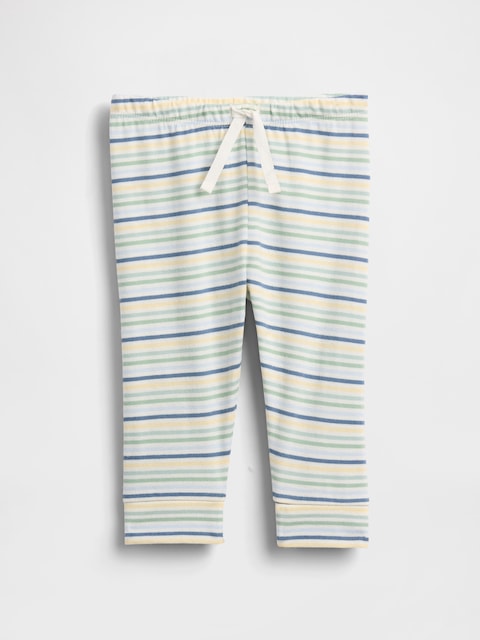 PANTALON PREMIERS ESSENTIELS À TAILLE EXTENSIBLE EN COTON BIOLOGIQUE POUR BÉBÉ