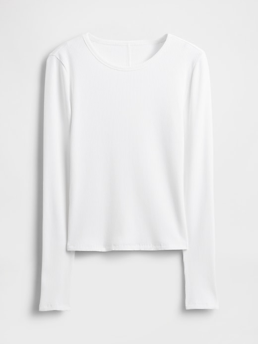 Image number 5 showing, Modern Compact Rib Crop T-Shirt