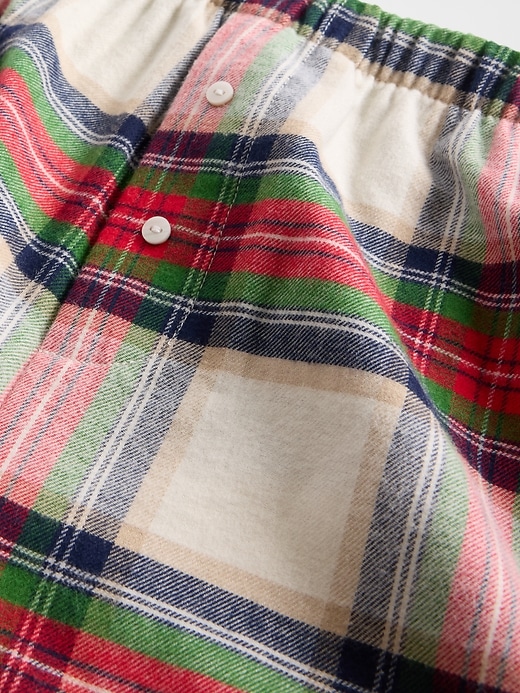 Logo Flannel Boxer Shorts