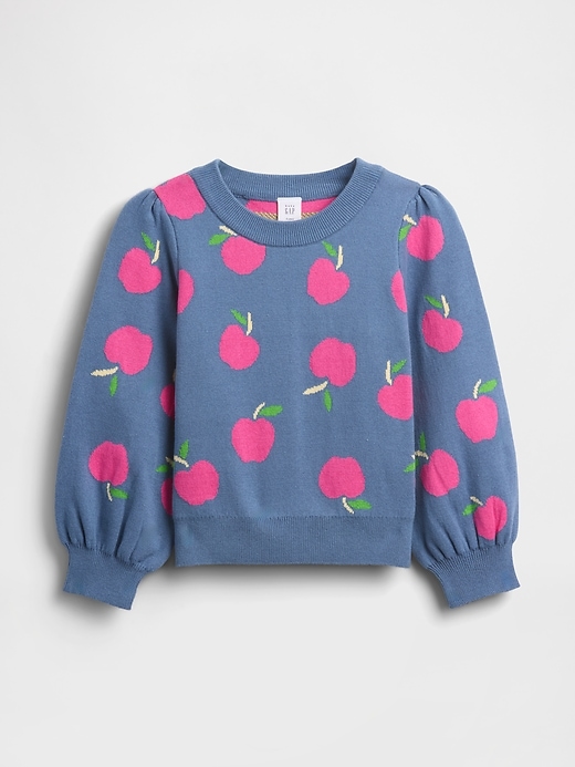 Image number 1 showing, Baby & Toddler Puff-Sleeve Sweater