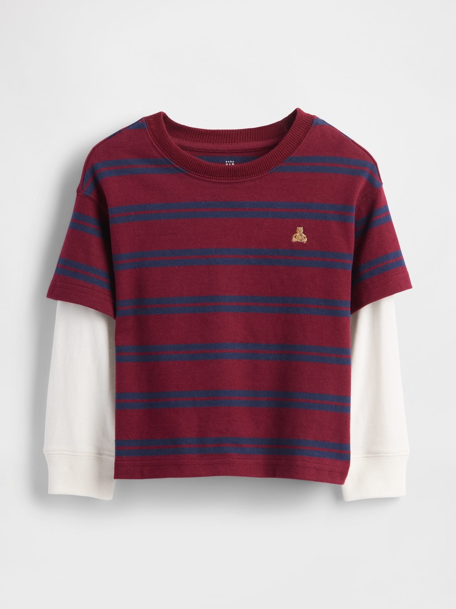 Baby & Toddler 2-In-1 Heavyweight T-Shirt - Red Delicious