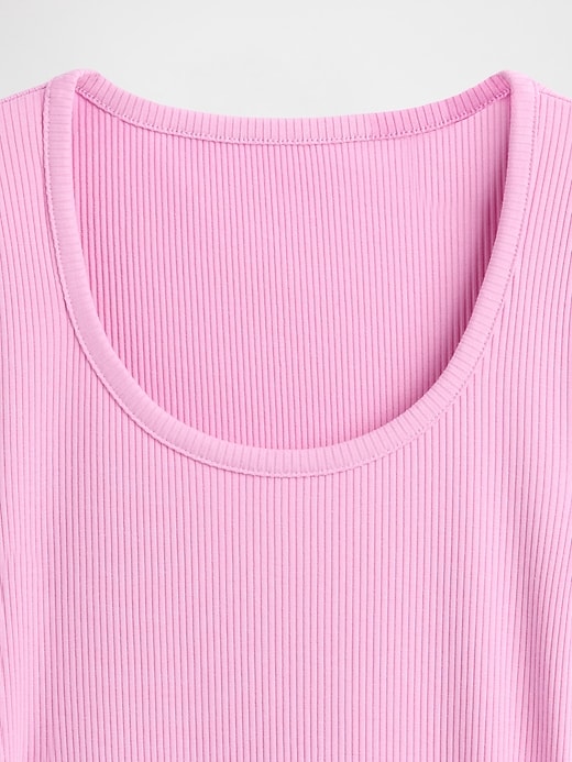 Image number 4 showing, Modern Compact Rib Scoop Crop T-Shirt