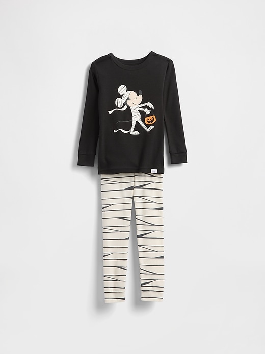 Image number 1 showing, Gap × Disney Baby & Toddler Organic Brushed Cotton Halloween PJ Set