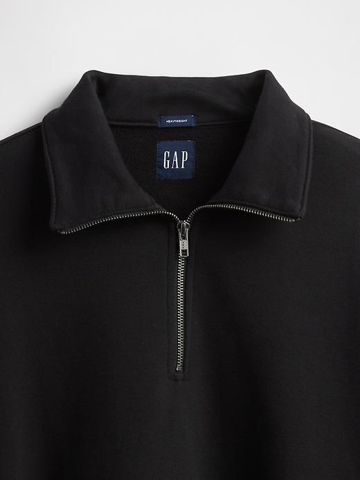 L'image numéro 4 présente Chandail épais surdimensionné à glissière au quart