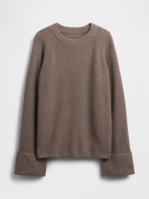 Image number 5 showing, CashSoft Shaker-Stitch Boyfriend Sweater