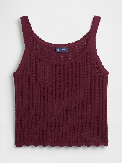 Image number 5 showing, 100% Cotton Pointelle Tank Top
