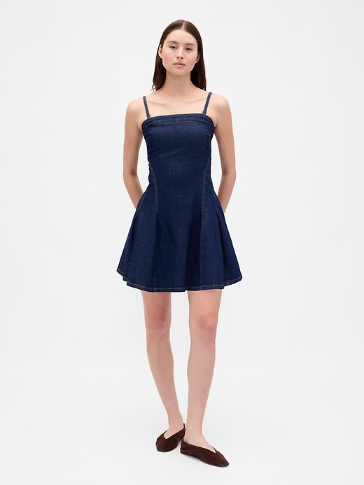 Image number 1 showing, Denim Mini Dress